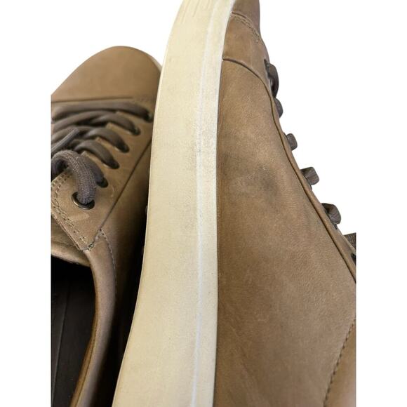 Ecco Men's Soft 7 Lace-up Leather Cap Toe Sneaker Navajo Brown Size 11/45 - Picture 7 of 9